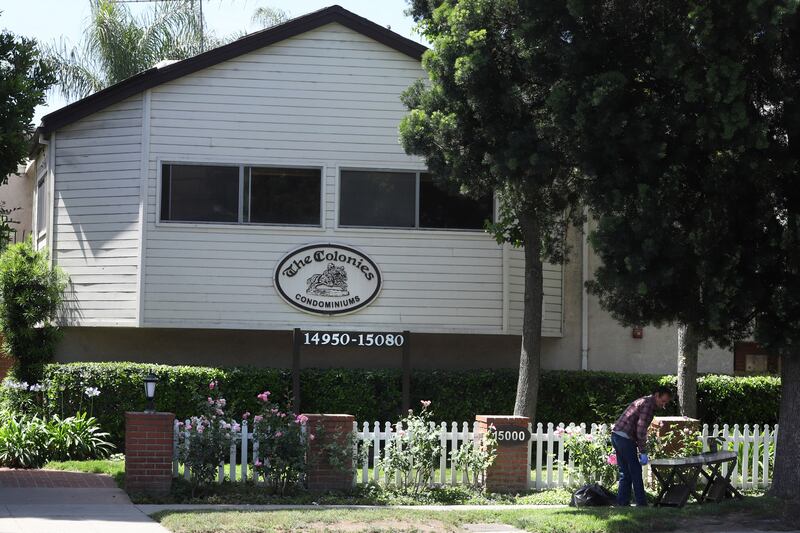 The Colonies, a condominium complex, pictured on Thursday, June 2, in Los Angeles, now stands where the murder of Barbara Jepson took place in 1956. Los Angeles police detective Rachel Evans recently solved the oldest cold case murder in the valley by determining that Monte Merz killed Barbara Jepson and her unborn child in 1956 in a brutal stabbing in her home at 15050 Victory Blvd. in Van Nuys. The murders were the first cold case Evans was assigned to when she transferred into the department