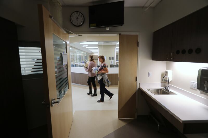 FILE - Tours are taken around the facility as Intermountain Healthcare officials celebrate the opening of their new 146,000+ square foot expansion at Alta View Hospital in Sandy on Wednesday, Jan. 30, 2019.