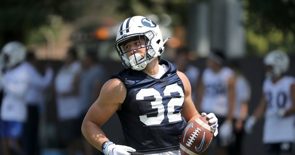 ‘Humbling experience’: BYU tight end Isaac Rex provides ankle update, says defense got the better of offense in practice Tuesday