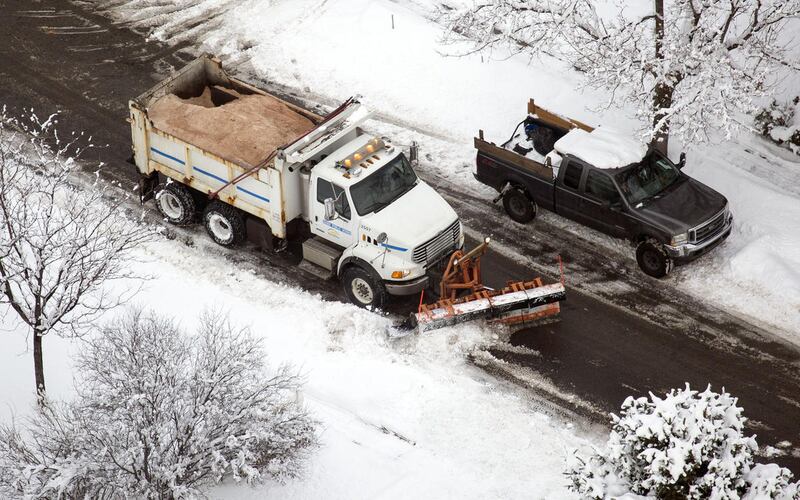 FILE "” A snow plow clears a street in Sandy on Tuesday, Jan. 3, 2017. More than three inches of snow fell in Salt Lake City according to the National Weather Service. As a result of Wednesday night's snowstorm, Logan, Box Elder and Cache County scho