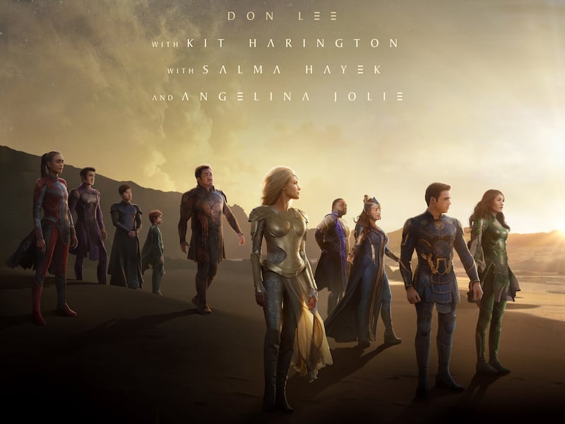 The new “Eternals” poster from Marvel Studios.