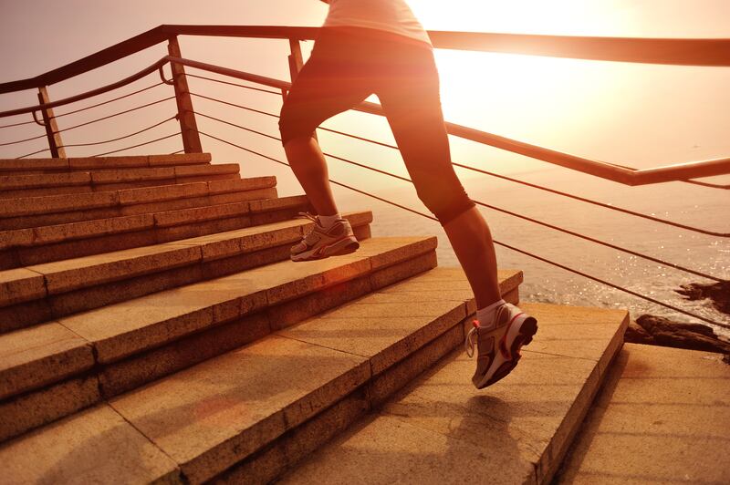 Climbing stairs ever day is a good way to improve heart health, one study says.