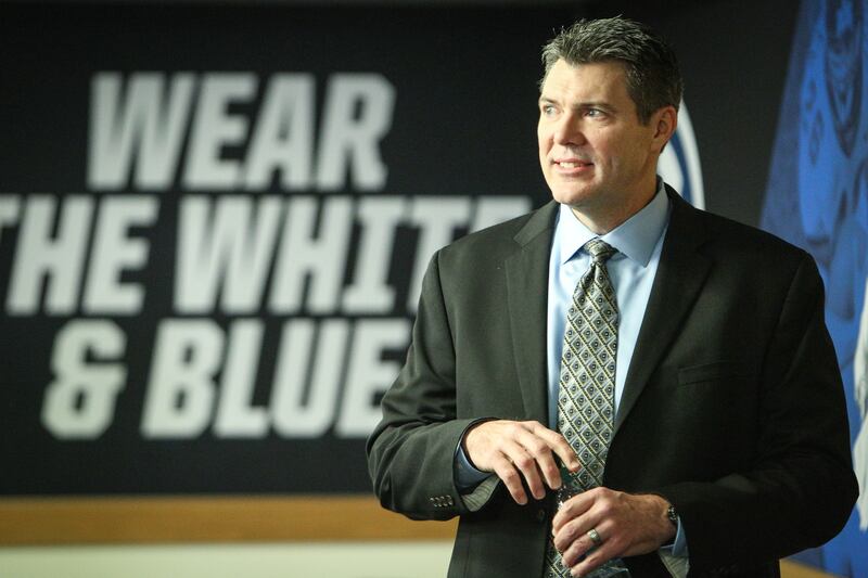 Jeff Grimes, shown while he at was offensive coordinator at BYU, is now part of the Baylor football program.