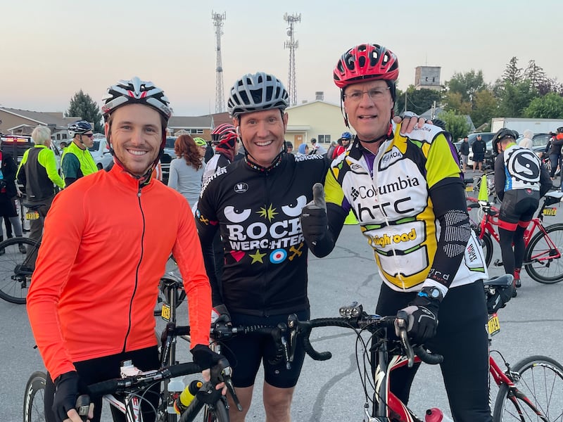 Glenn Seninger and a pair of fellow LoToJa participants pause for a photo.