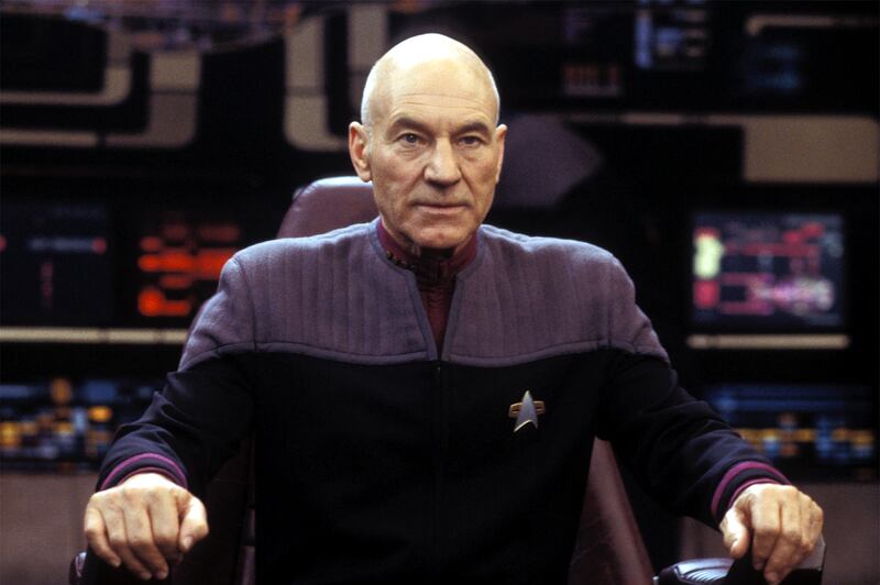 Patrick Stewart as Captain Jean-Luc Picard in “Star Trek Nemesis.”