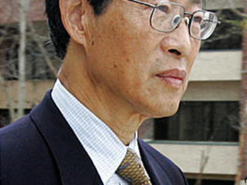 Espionage suspect Dongfan "Greg" Chung leaves U.S. District Court in Santa Ana, Calif., in February.