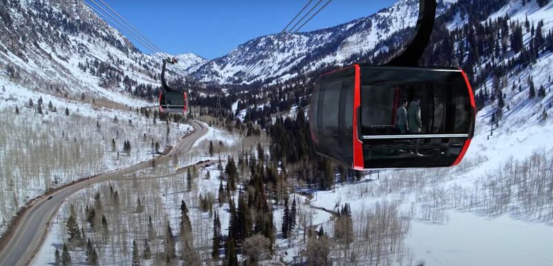 Gondola Works released an animated video that depicts what a gondola system would look like in Little Cottonwood Canyon.