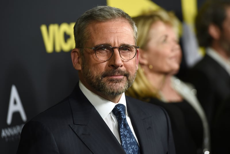 Steve Carell arrives at the world premiere of "Vice" on Tuesday, Dec. 11, 2018, at the Samuel Goldwyn Theater in Beverly Hills, Calif. (Photo by Chris Pizzello/Invision/AP)