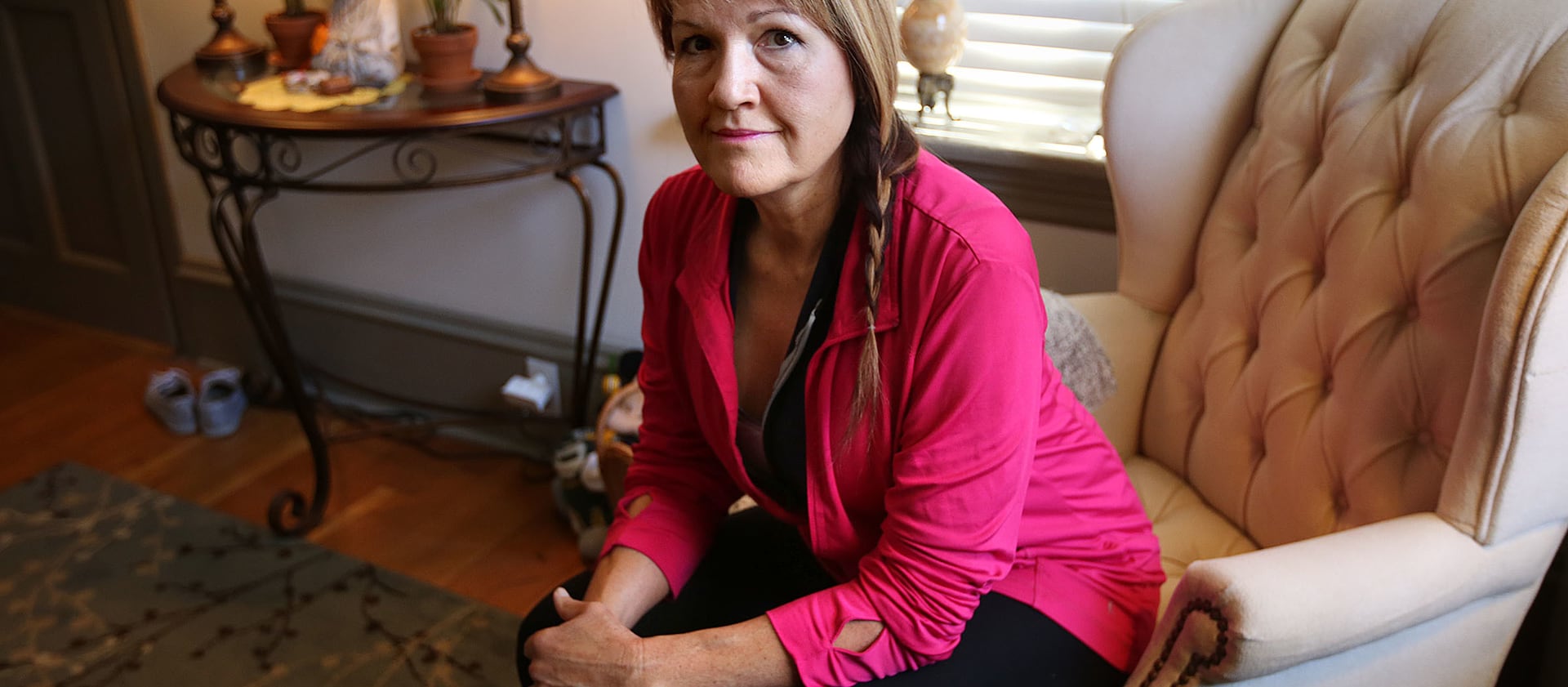 Tiffany Anderson, wellness coach, massage therapist and health educator, poses for a portrait at her home in Salt Lake City on Tuesday, March 27, 2018.
