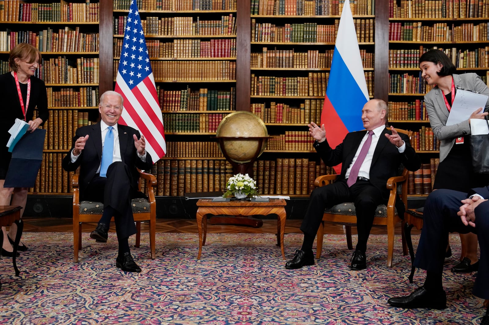 President Joe Biden and Russian President Vladimir Putin meet in Geneva.