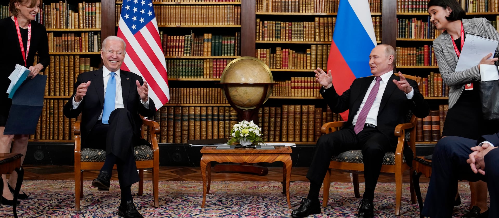 President Joe Biden and Russian President Vladimir Putin meet in Geneva.
