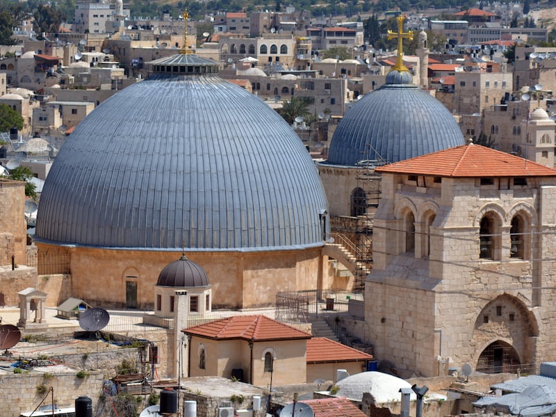 The Church of the Holy Sepulchre, known in Eastern Christianity as the Church of the Resurrection (AD 1048 church).