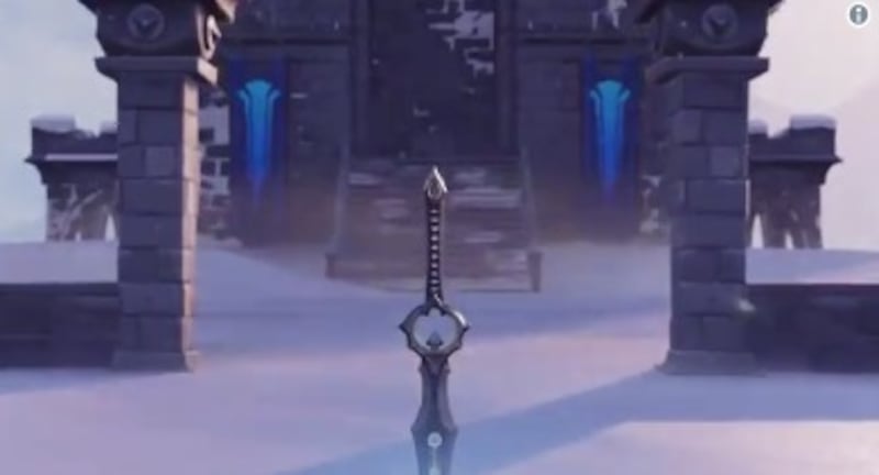 Teasers from “Fortnite” this week showed off an ice king character holding a large sword, promising that the weapon would be “coming soon” to the video game.
