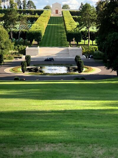 Meuse-Argonne American Cemetery at Montfaucon in France is one of the places Beverly Parker Bailey and her sister and brother-in-law visited this summer in retracing where their grandfather Robert Parel Parker was during World War I.