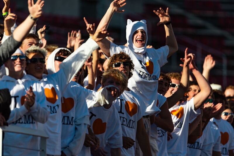 Corner Canyon High plays against Skyridge High School for the 6A football state championship at Rice-Eccles Stadium.
