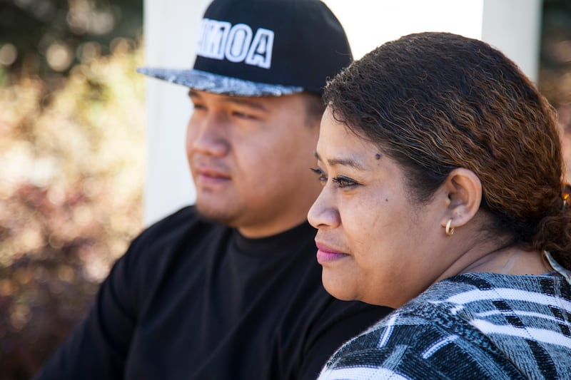 In this undated image provided by nonprofit advocacy and legal group Equally American, Pale Tuli, left, and Rosavita Tuli, both American Samoans and individual plaintiffs in a lawsuit against the United States seeking full U.S. citizenship, pose for a photo in Salt Lake City.