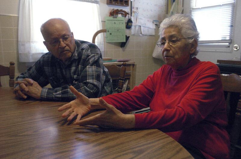 Milton and Inez Ontiveroz discuss their family's history as migrant workers and immigration issues in their Powell, Wyo., home on  March 23, 2011. As first-generation Americans born to illegal immigrants, the Ontiveroz family built the foundation on which