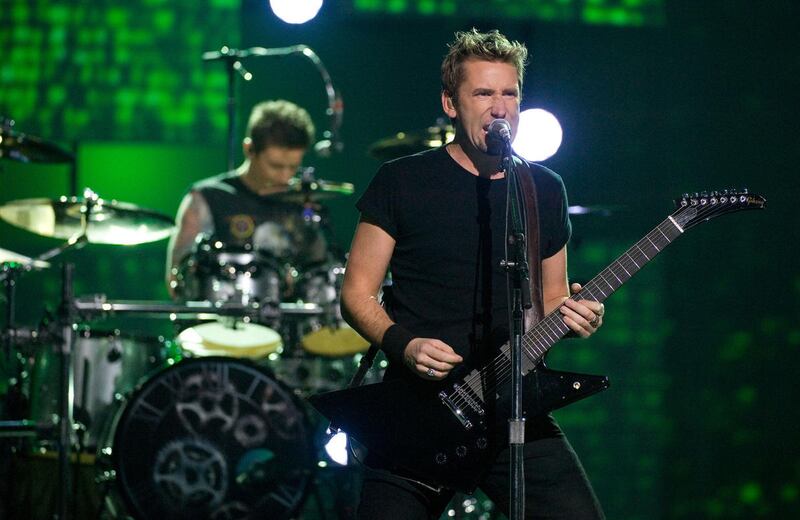 Nickelback performs at the Juno Awards on Sunday, April 1, 2012, in Ottawa, Ontario. (AP Photo/Arthur Mola)