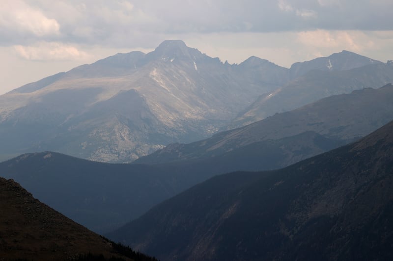 A view in Rocky Mountain National Park Wednesday, Aug. 5, 2020, in Grand Lake, Colo.