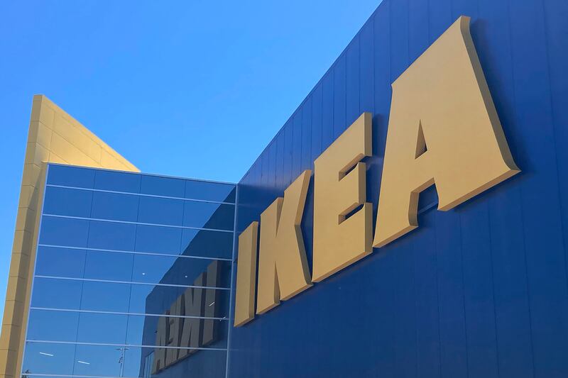 An Ikea sign is shown at a location in East Palo Alto, Calif., on July 10, 2023.