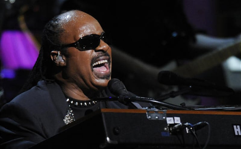 Stevie Wonder performs at the 25th Anniversary Rock & Roll Hall of Fame concert at Madison Square Garden, Thursday, in New York.