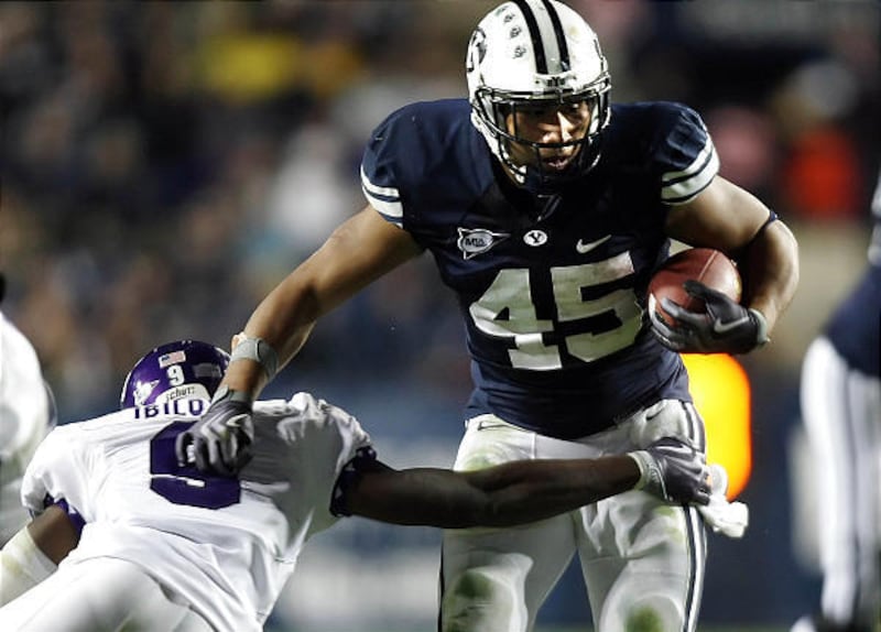BYU running back Harvey Unga (45)