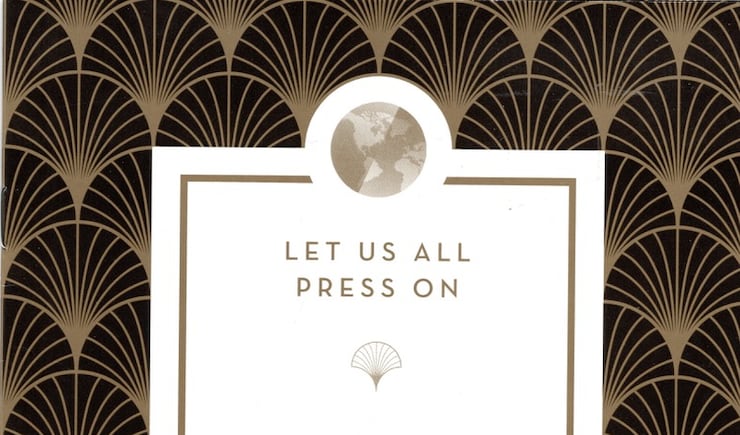 The program for President Russell M. Nelson's 95th birthday celebration in 2019.