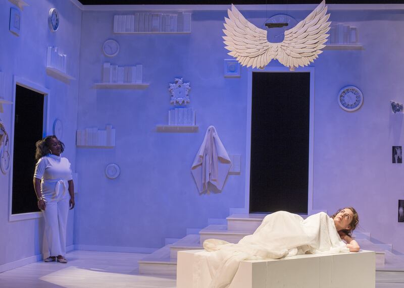 Dee-Dee Darby-Duffin, left, and Susanna Florence in a scene from "The Weird Play."