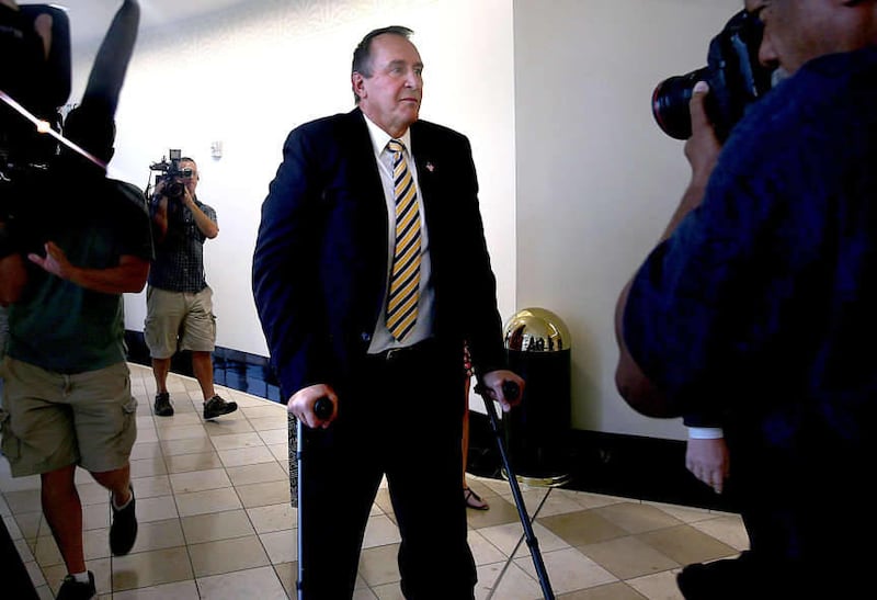 Former Utah Attorney General Mark Shurtleff appeared in 3rd District Court at Matheson Courthouse in Salt Lake City on Wednesday, July 30, 2014. Former Utah Attorney General Mark Shurtleff partied at a nightclub in New York City around his 55th birthday