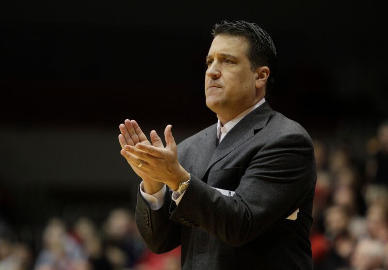 In this Feb. 13, 2011 file photo, St. John’s head coach Steve Lavin gestures during a game against Cincinnati, in Cincinnati.
