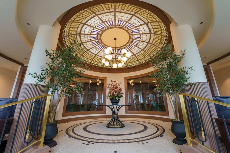 The entrance into The Roof Restaurant on the 10th floor of the Joseph Smith Memorial Building in downtown Salt Lake City on Tuesday, Aug. 26, 2025.