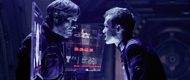 Dennis Quaid and Cam Gigandet star in "Pandorum," a film about long-term space travel.