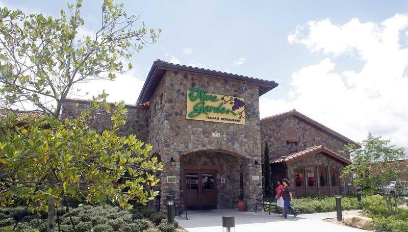 An Olive Garden restaurant is shown in Hialeah, Fla., Thursday, Sept. 6, 2012.