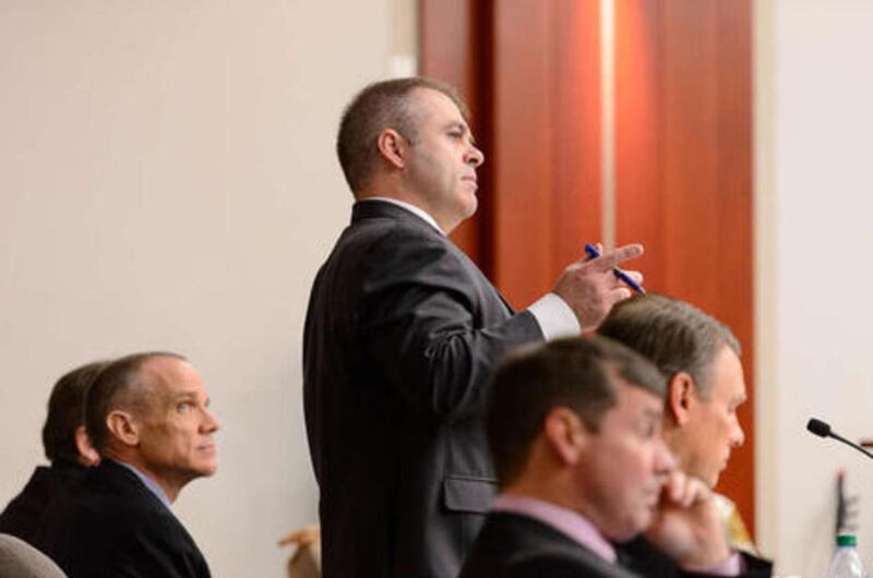 FILE: Marcus Mumford, right, in court in Salt Lake City, Tuesday January 20, 2015.