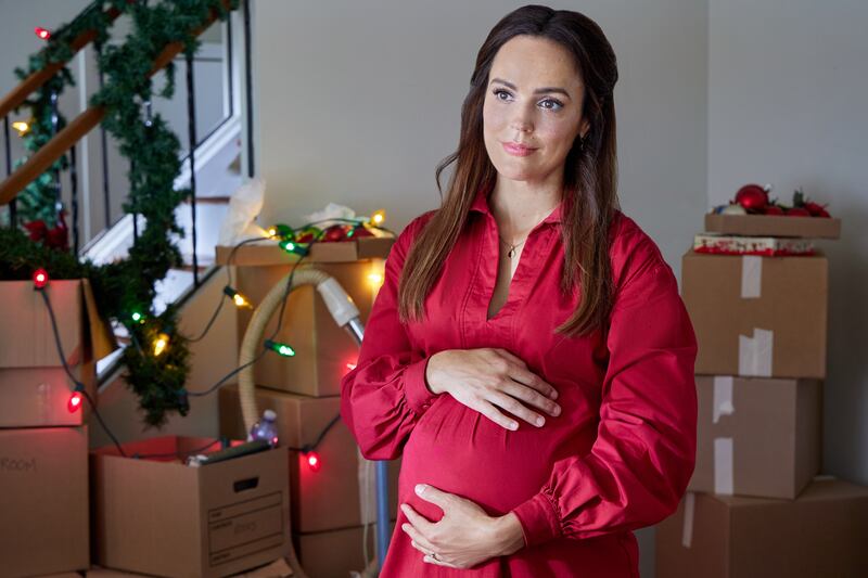 Erin Cahill in “Christmas on Cherry Lane.”
