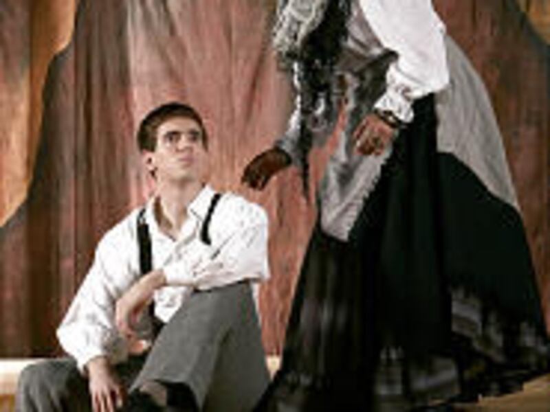 Kent Nixon plays Elya and Wendy Asay plays Madame Zeroni in BYU's production of "Holes."