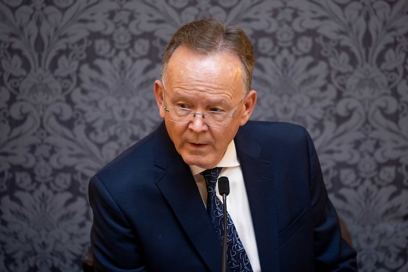 Senate President Stuart Adams, R-Layton, presides over the Senate chamber at the Capitol in Salt Lake City on Jan. 20, 2022.