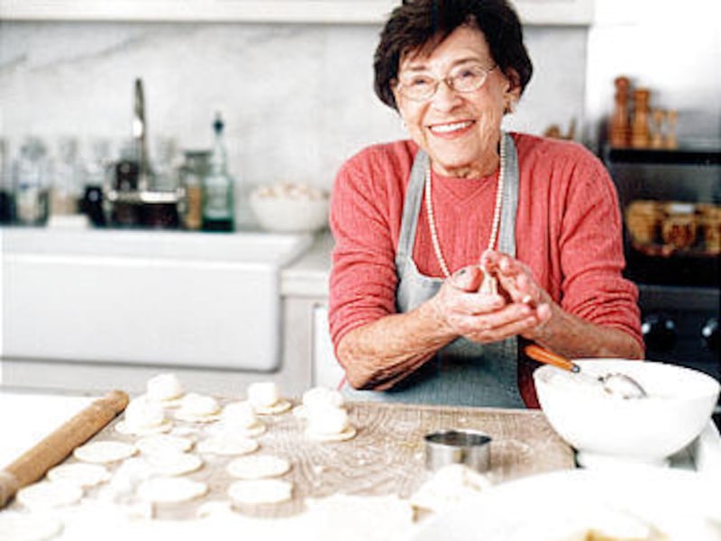 Martha Kostyra makes pierogi in the February 2004 issue of Living.