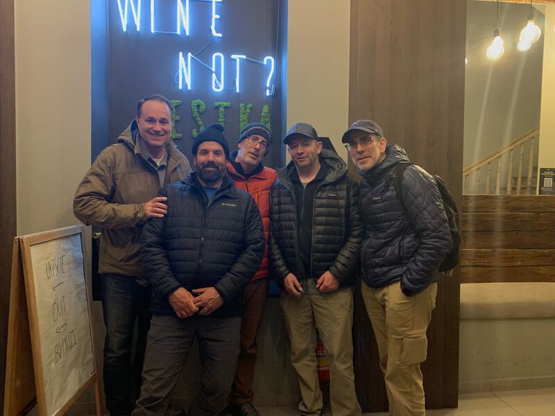 Far left, Paul Haacke, of Idaho Falls, Idaho, with fellow volunteers in Krakow, Poland.