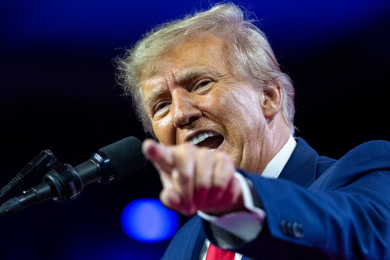 Former President Donald Trump speaks at the Conservative Political Action Conference, CPAC 2023.