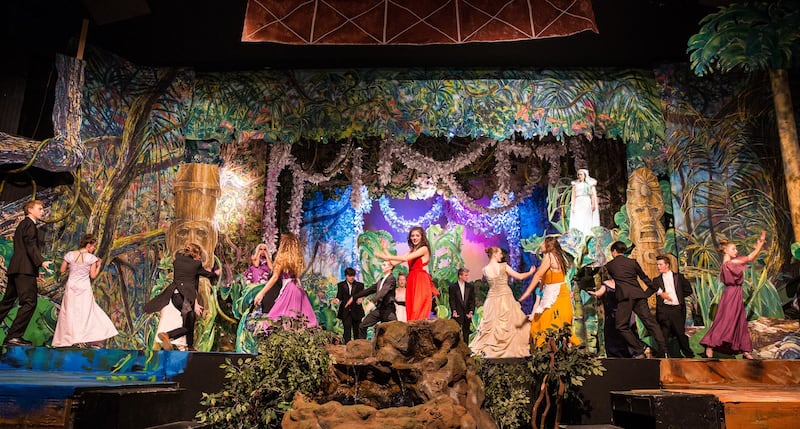Students rehearse to present "Once on This Island" at Lehi High School in Lehi on Monday, Nov. 5, 2018.