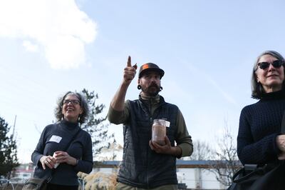 Farm director James Loomis gives a tour of Wasatch Community Gardens in Salt Lake City on Monday, March 4, 2019.