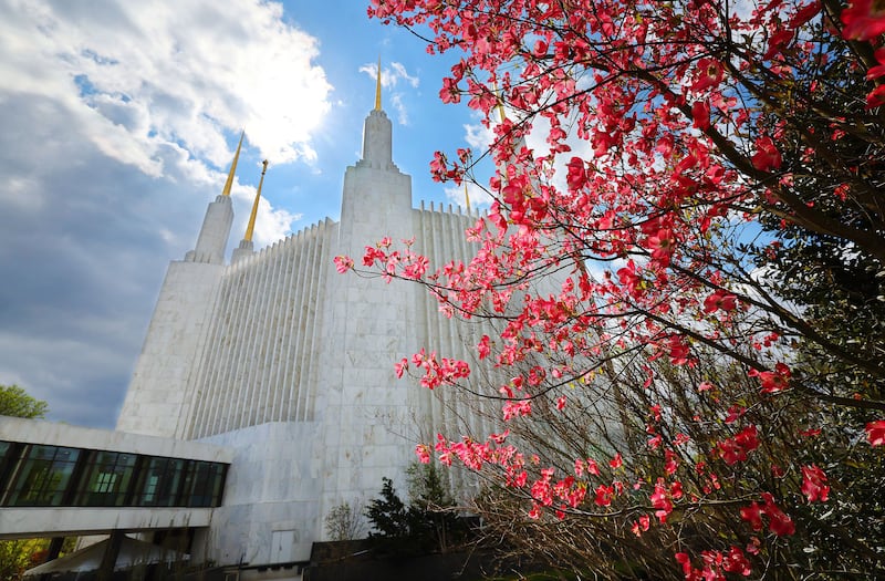 The D.C. temple in Kensington, Maryland, is pictured.