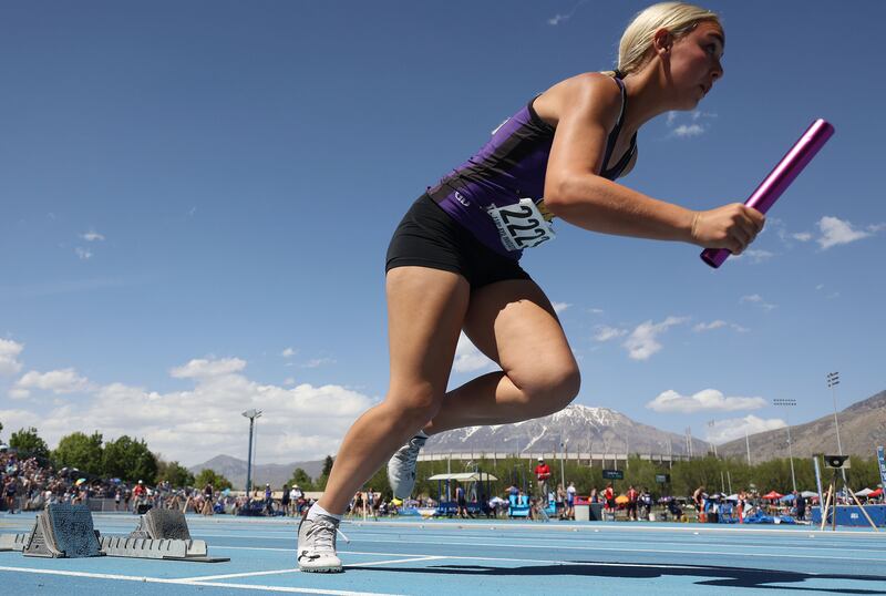 Prep runners compete in the 2021 BYU Invitational. Utah’s state track and field meet is set for this week at Davis High School.