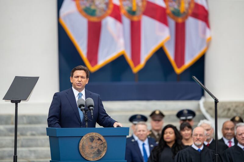 Gov. Ron DeSantis is sworn into office.