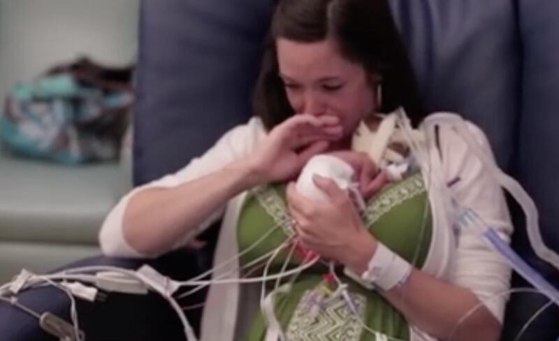Baby Ward was born three and a half months premature.