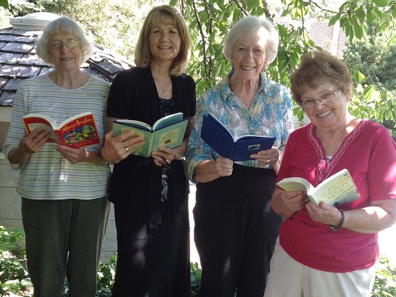 Jon Taylor, left, Marcia Moon, Joan Varner and Marilyn Wright are longtime members of the Literary Adventurers.