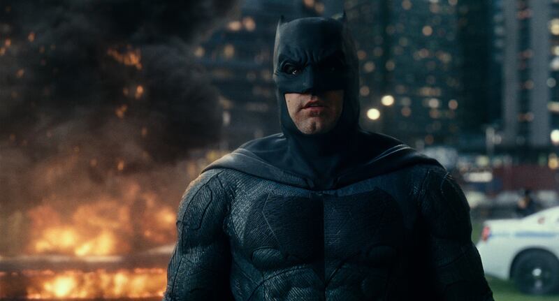 Ben Affleck as Batman in “Justice League.”