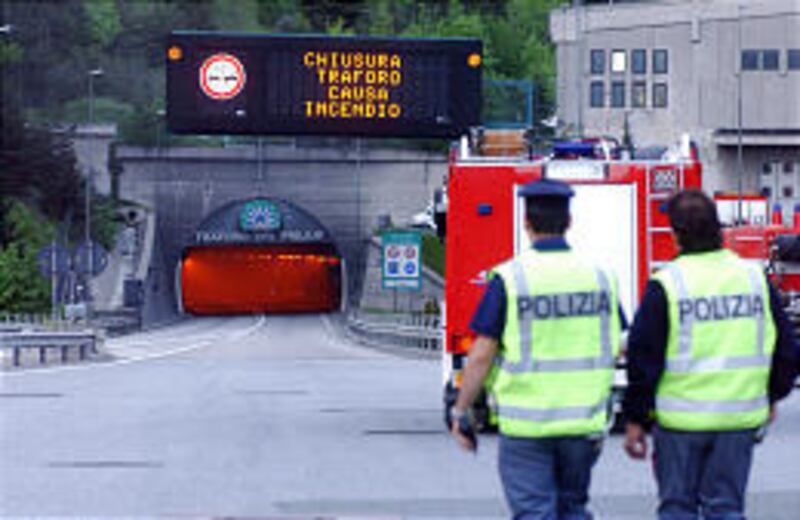 Temperatures in the Frejus Alpine Channel reached up to 1,650 degrees after the fire started.