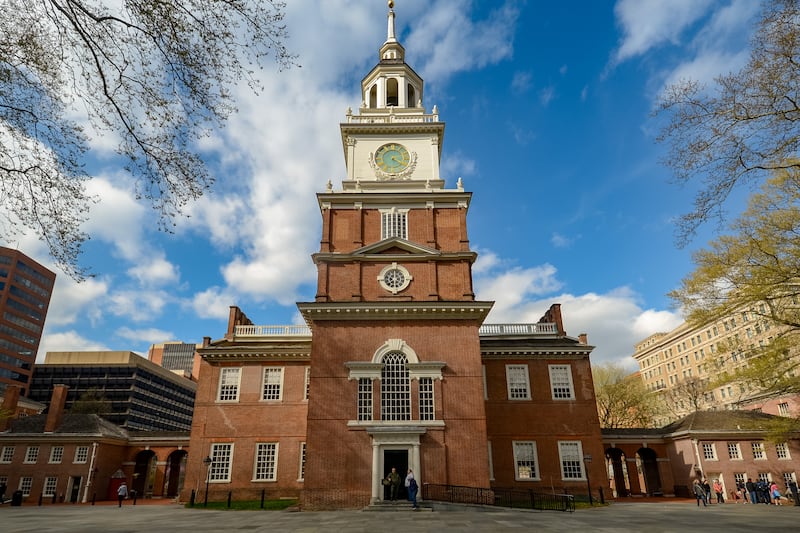Independence Hall in Philadelphia.